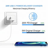 iPhone 14 Pro Max 20W USB-C Power Adapter USB-C to Lightning Cable