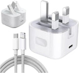 iPhone 14Pro Max 20W USB-C Power Adapter USB-C to Lightning Cable