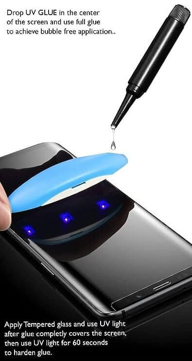 Original Samsung Note 8 UV curved glass protector We Fix Fast