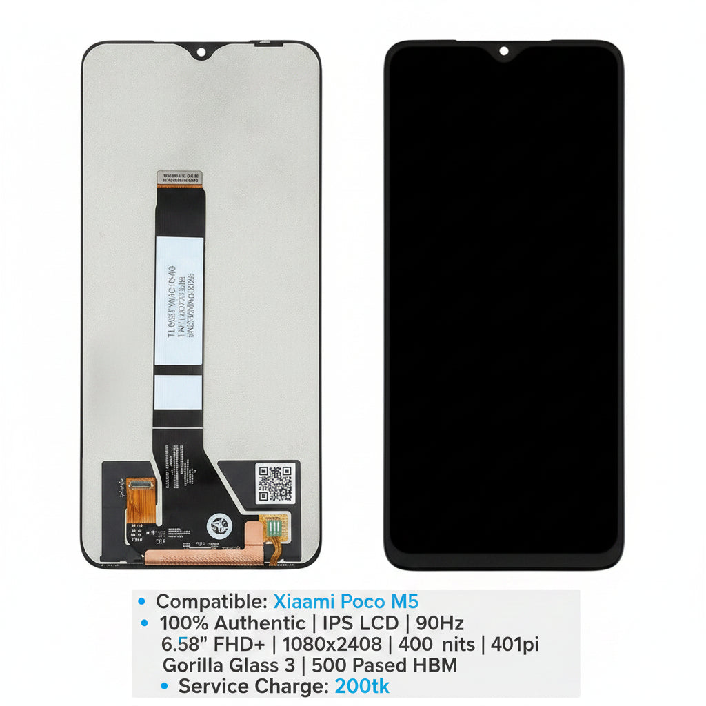 Xiaomi Poco M5 LCD Display price in bd. We Fix Fast