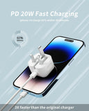 iPhone 14Pro Max 20W USB-C Power Adapter USB-C to Lightning Cable