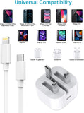 iPhone 14Pro Max 20W USB-C Power Adapter USB-C to Lightning Cable