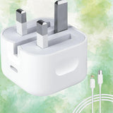 iPhone 14Pro Max 20W USB-C Power Adapter USB-C to Lightning Cable