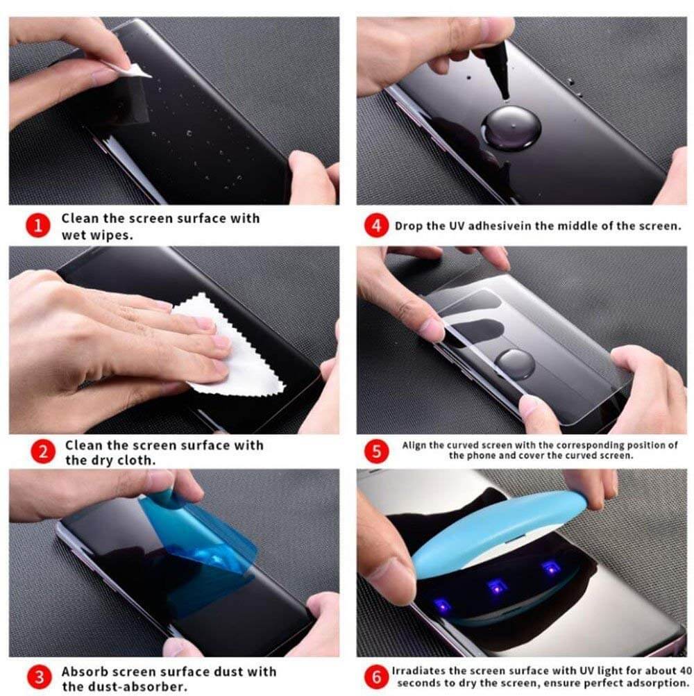 Original Samsung Note 8 UV curved glass protector We Fix Fast