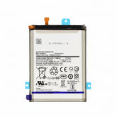 Phone battery with label and certification logos on a white background