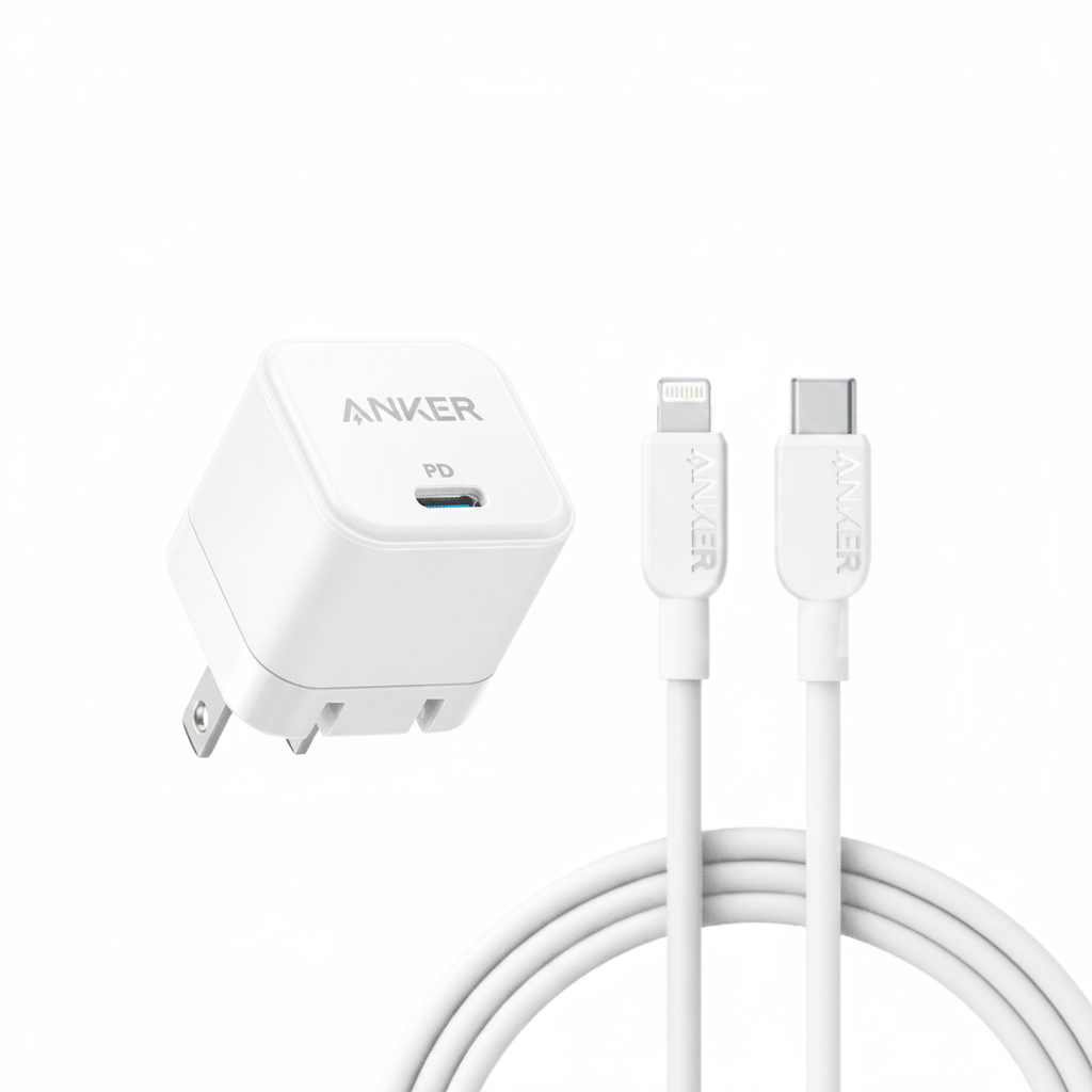 Anker 20W Fast Charger with Type-C to Lightning Cable wefixfast