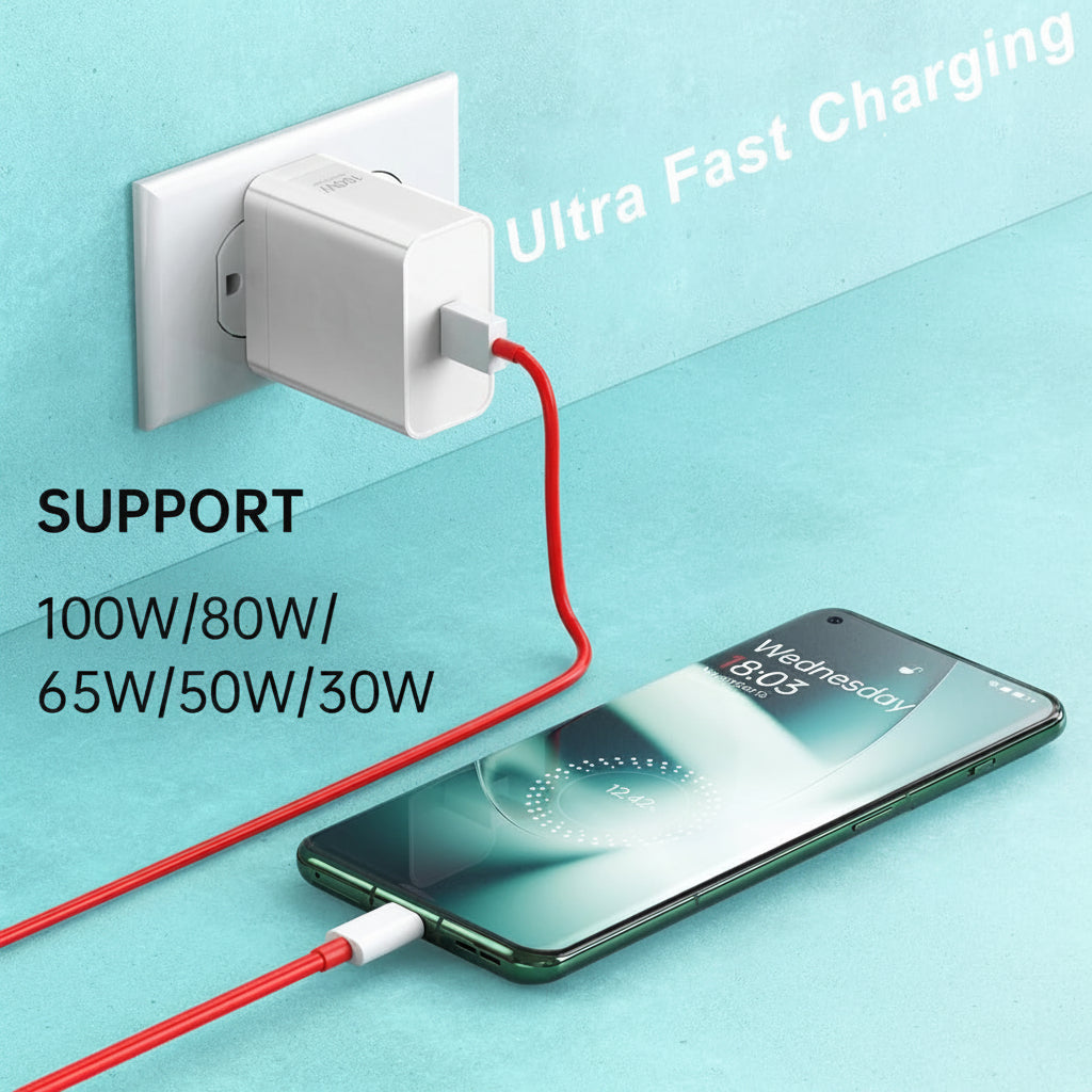 OnePlus SUPERVOOC 100W Power Adapter EU with Type-C Cable