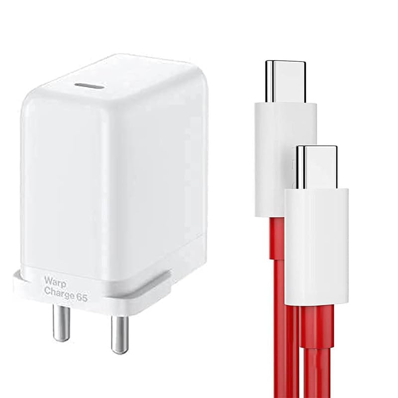 OnePlus Warp Charge 65W Power Adapter with USB-C to USB-C Fast Cable