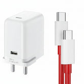 OnePlus Warp Charge 65W Power Adapter with USB-C to USB-C Fast Cable