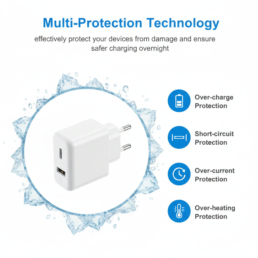 iPhone 14 Pro Max 20W USB-C Power Adapter USB-C to Lightning Cable