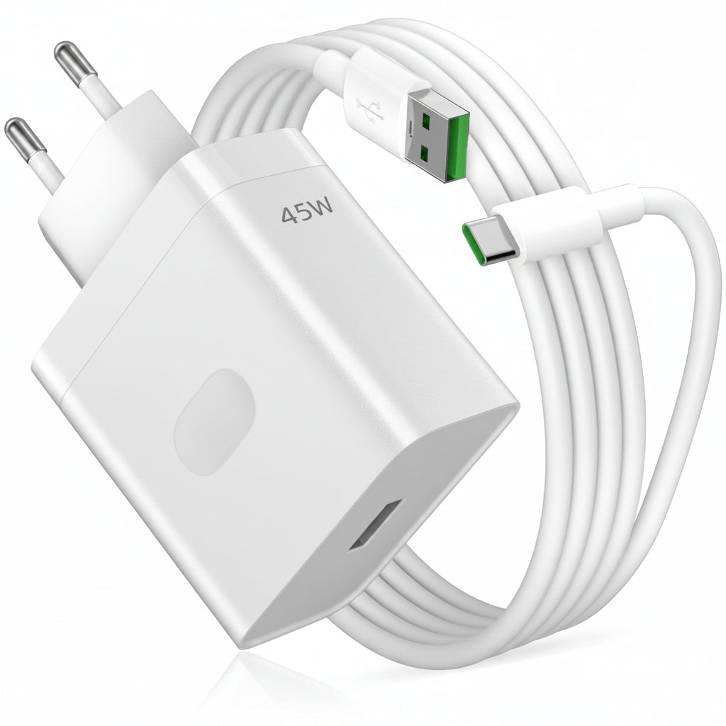 Realme Spervooc 45W USB-A Fast Charger Adapter with Type-C Cable wefixfast
