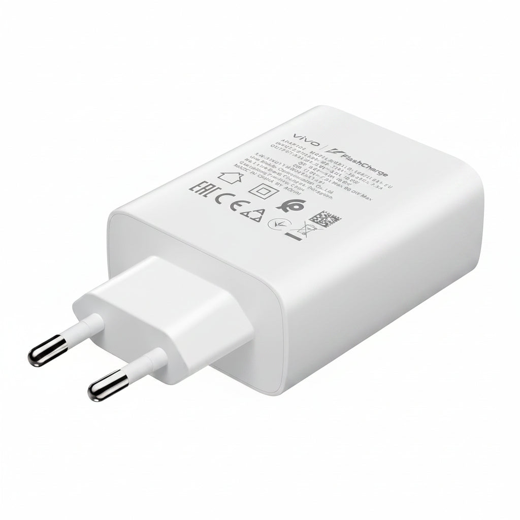 Vivo 44w Charging Adapter Flash Charger with 3A USB Type-C Cable wefixfast