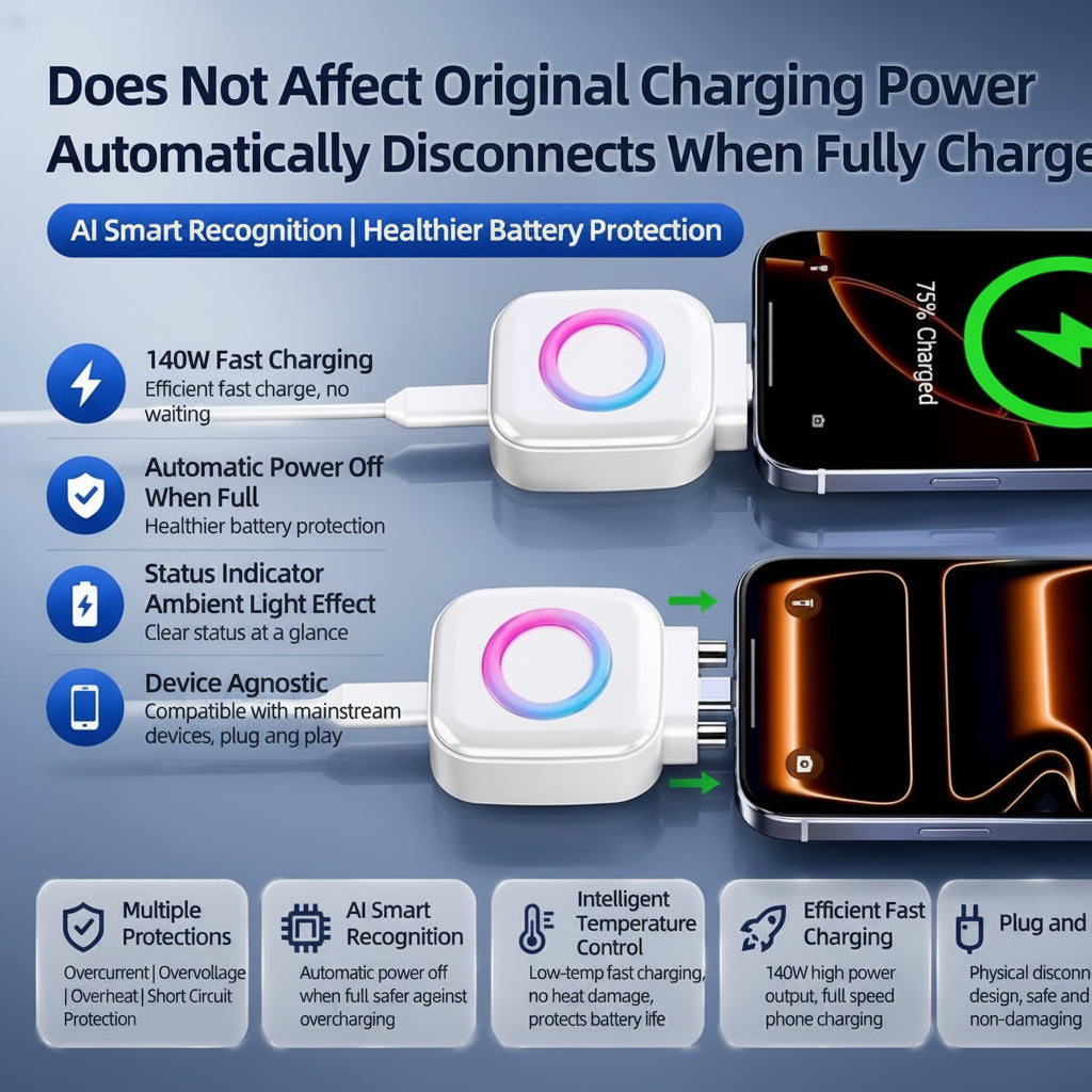 X01 Full Charge Separator – Type-C Auto Power Cut-Off Charging Protector wefixfast