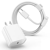 iPhone 14 Pro Max 20W USB-C Power Adapter USB-C to Lightning Cable