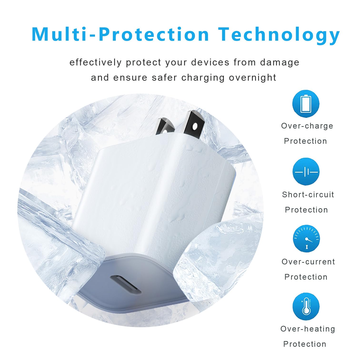 iPhone 14 Pro Max 20W USB-C Power Adapter USB-C to Lightning Cable