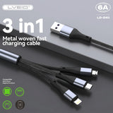 levio braided nylon cable wefixfast